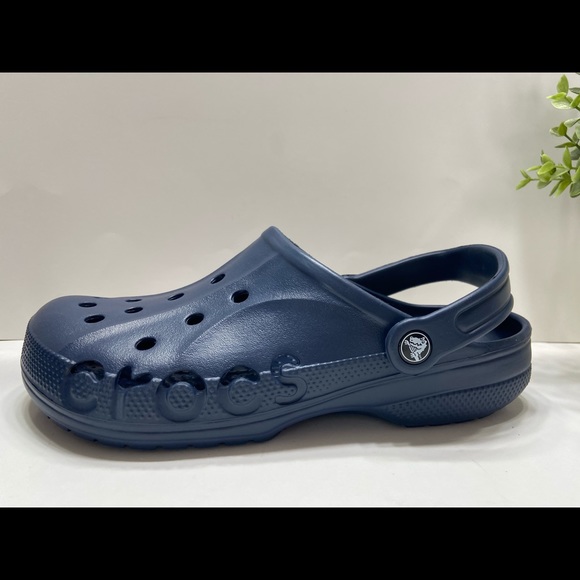 NEW Crocs Baya Comfort Clogs Slip On Sandals Shoes Navy Blue 5-13 - Picture 6 of 8